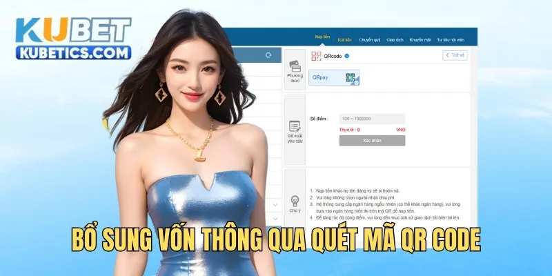 Bổ sung vốn thông qua quét mã QR code